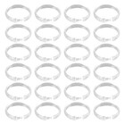60 Pcs Plastic Shower Curtain Rings Circular Hanging Bathroom Hooks