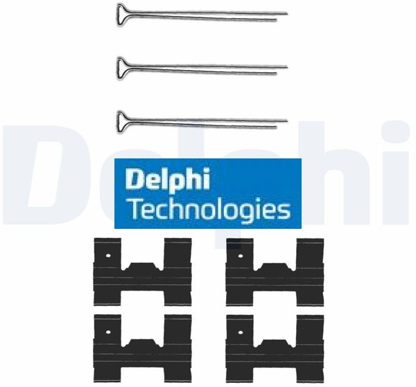 Delphi LX0023 ZubehöRsatz FüR Scheibenbremsbelag ZubehöRsatz Bremsbelag-image