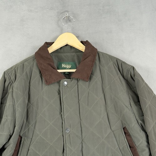 Hoggs Of Fife Jacket Men’s Size Small Khaki Lambourn Hunting Quilted Padded - Picture 2 of 14