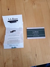 LL Bean Merchandise Credit Gift Card $49.99