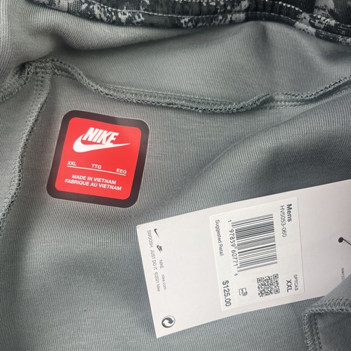 Nike Tech Fleece Jogger HV5053 060 man black grey camo pants New 2XL Slim Taper - Picture 3 of 9