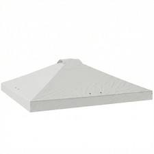 Produktbild - Outsunny Pavillon Dach Ersatz UV50+ wasserdicht 3x3 (m) weiß
