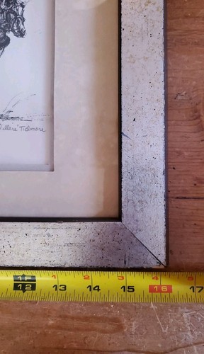 E Villere Tidmore Print Framed Signed Artwork #13/500 Mcm Vtg Horse & Carriage - Bild 5 von 13