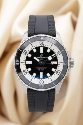 Breitling Superocean Automatik 44mm Schwarz A17376 Original Papiere + Box