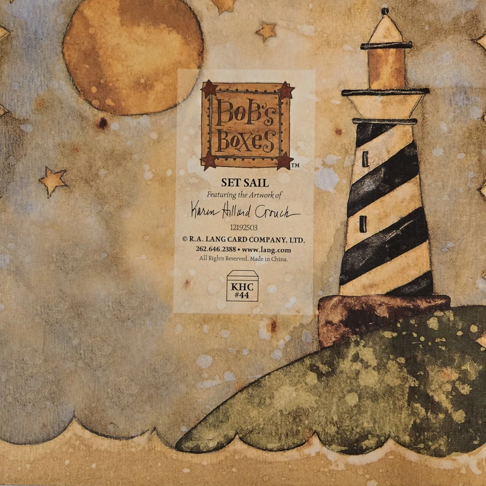 Bob's Boxes 2 Piece Nested Box Decor Set Sail RA Lang Card Company - Image 3 of 4