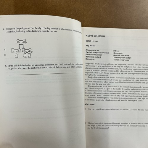 Case Workbook in Human Genetics by Ricki Lewis SC 2001 2nd Edition McGraw Hill - Picture 8 of 15