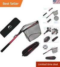 16” Aluminum Telescopic Fishing Net - Ultralight Foldable Design for Easy Carry