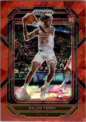 2022-23 Panini Prizm Prizms Red Ice #240 Dalen Terry - BSK