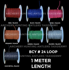 1 Meter - 2-TONE BCY 24 Archery Bowstring Bow String RELEASE D LOOP CORD ROPE