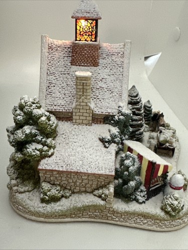 Lilliput Lane 2004 Illuminated Cottages CHRISTMAS TIME Lighted L2792 Snow Cover - Picture 3 of 22