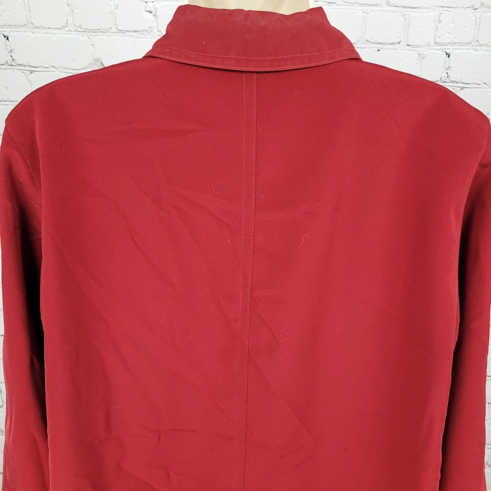 Gallery Red Full Zip Snap Lightweight Pockets Col… - image 14