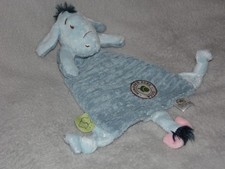 Hundred Acre Wood Eeyore comforter soft toy Disney Classic Pooh blue blankie