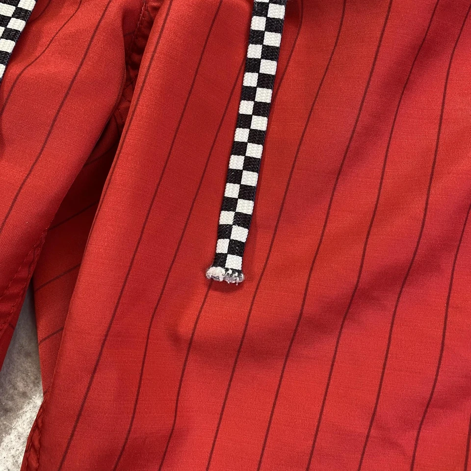 Oakley Board Shorts Mens 32 Red Black Surf Swim Trunks Checkered Drawstring - Image 3 of 4