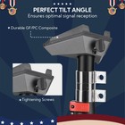 Yescom 14 Ft Telescopic Flag Pole Kit w/ Starlink Mini Pipe Adapter & Tire Mount — photo 2