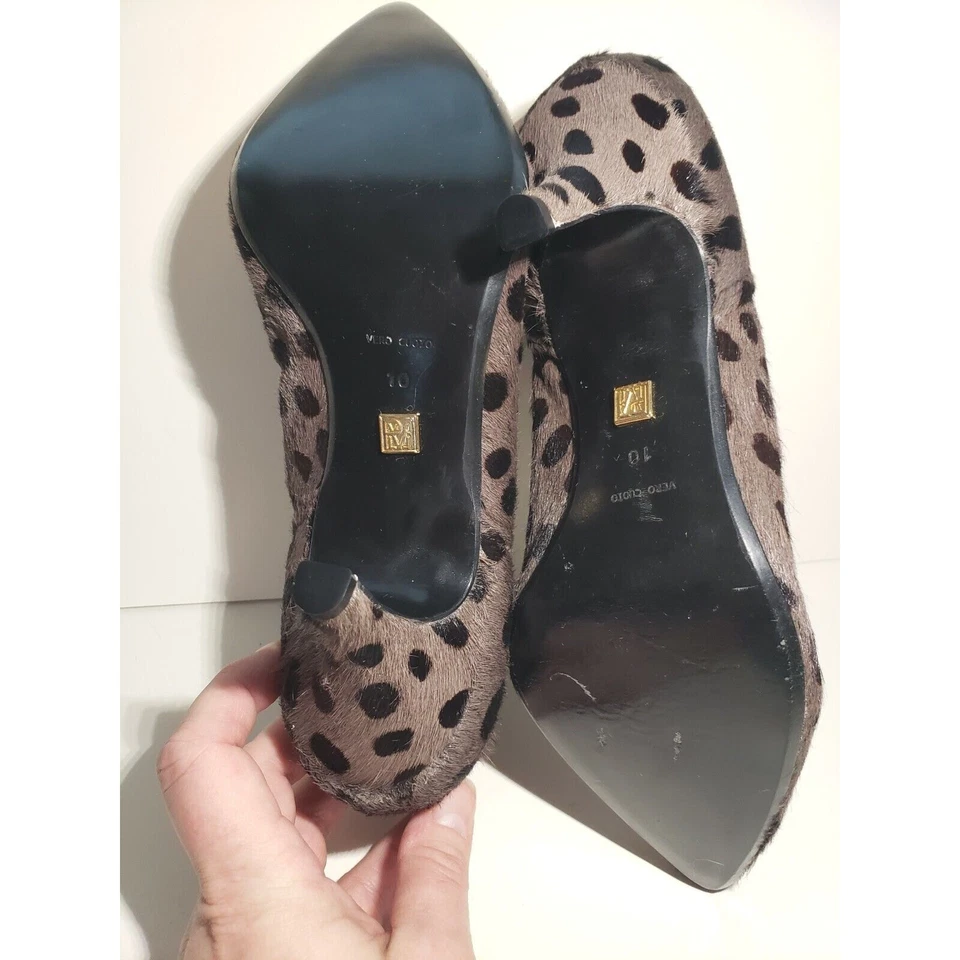 Botines Pour La Victoire Anabella Gris Estampado Animal Pelo de Poni Talla 10 Foto 3 de 4