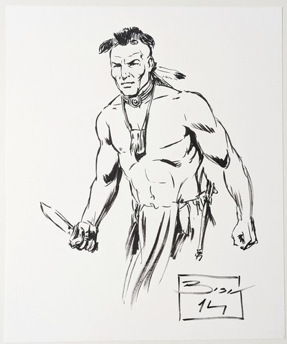 PAOLO BISI Disegno Originale TONKA Zagor Bonelli Pinup Original Art Sketch
