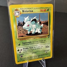 NIDORINA - 53/130 - Base2 Set - Uncommon - Pokemon Card - Unlimited Edition - LP