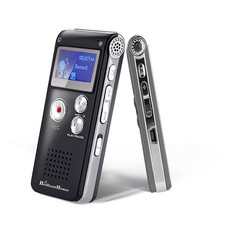 16GB Digital Voice Recorder Voice Activated MP3 Audio Recorder with Playback