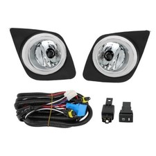 Fog Lights Replacement for Toyota RAV4 2009-2012 with Bulbs Bezels Harness