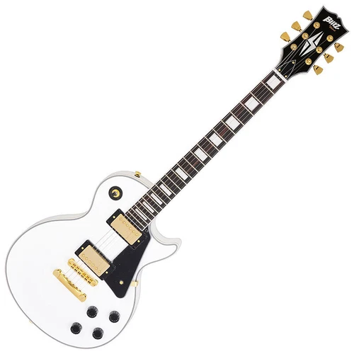 BLITZ by ARIA BLP-CST WH Les Paul Custom Type White Electric Guitar
