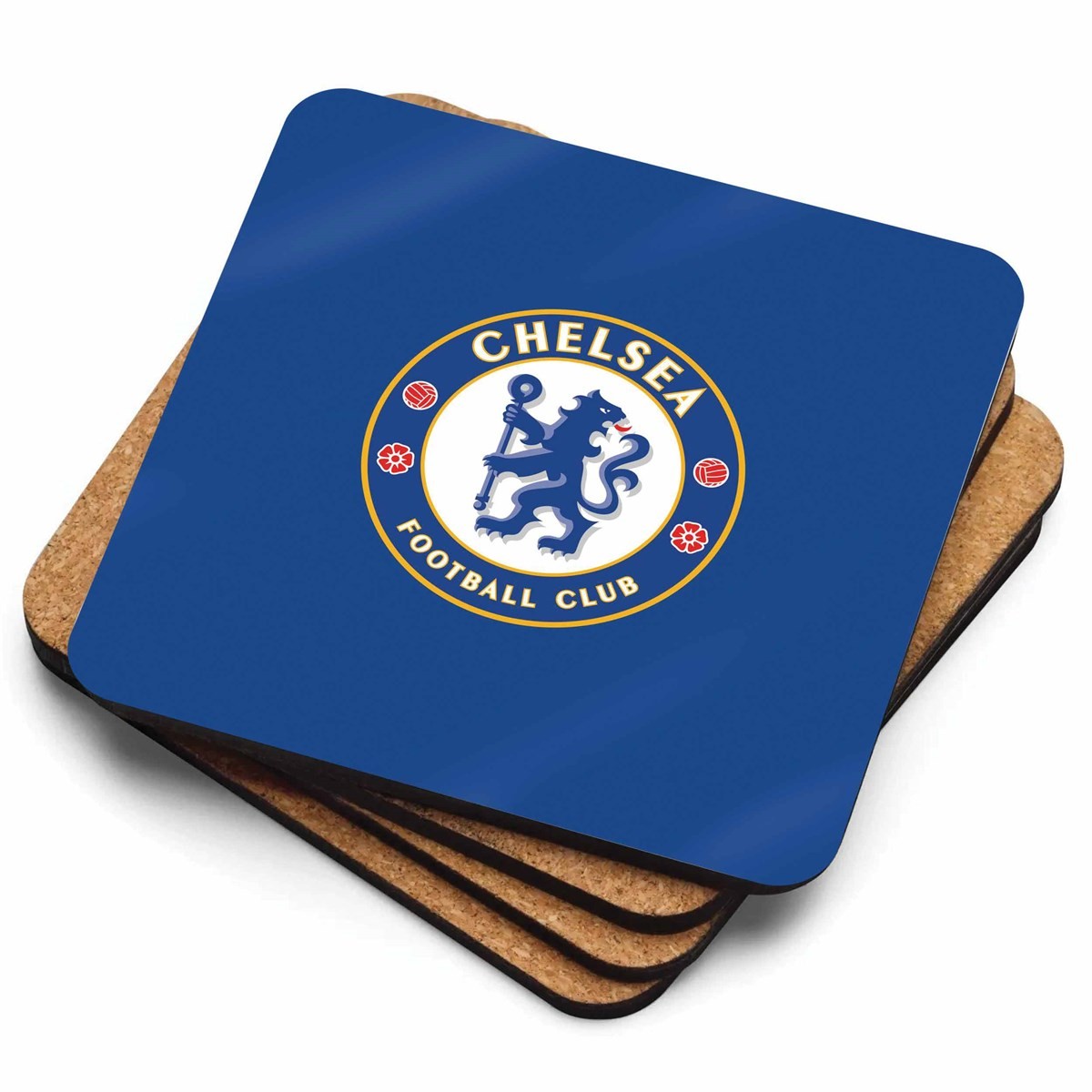 Chelsea FC Cork Coasters, Kitchen Accessories, Sports, Gift