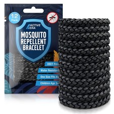 Active Era Mosquito Repellent Bracelet [12 Pack] Insect Midge & Mosquito Bands