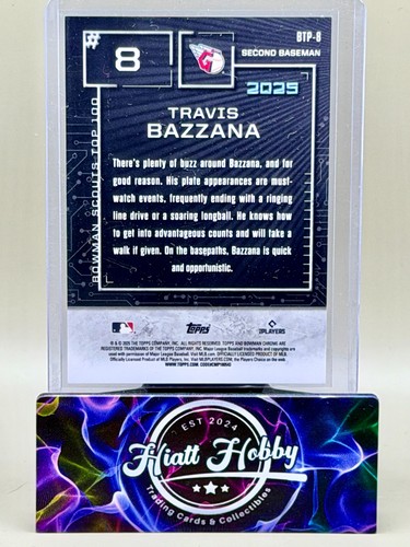 2025 Bowman Chrome - Travis Bazzana #BTP-8 - Top Prospects - Gold /50 - Picture 2 of 2