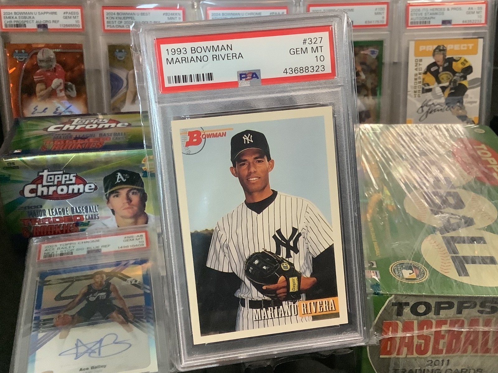 MARIANO RIVERA 1993 BOWMAN #327 PSA 10 view 1