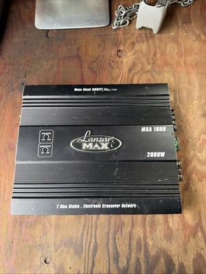 Lanzar MAX MXA1600 Car Amplifier 200w 2-Channel Bridgeable MOSFET High Power