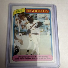 Topps 1980 Willie McCovey #2 1979 Highlights San Francisco Giants 512th Homer