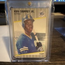 Fleer 1989 Ken Griffey Jr #548 Seattle Mariners Baseball MLB Trading Card