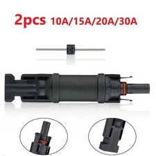 Connector PV Connector 2 Pcs Cable Blocking Diode Replacements Solar Panel