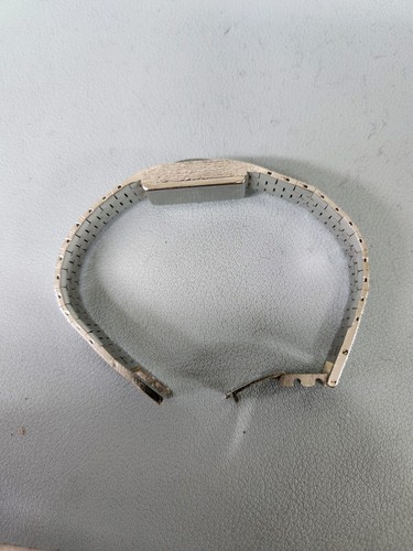 Reloj mecánico vintage Austin 17j cuerda elegante para damas tono plateado funciona - Imagen 3 de 8