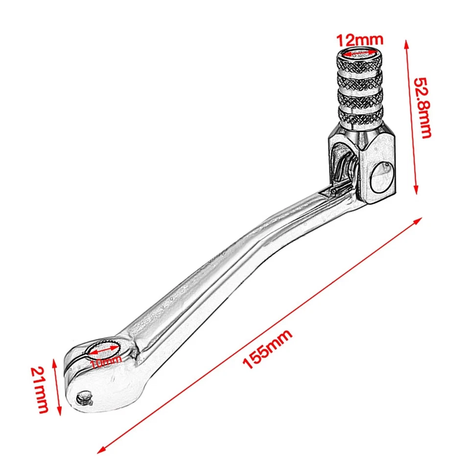 Universal FOR Bike & Motorcycle Gear Shifter Shift Lever Pedal Aluminum Pit Dirt - Image 2 of 4
