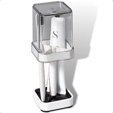 Toothbrush Holder with Cup/Cover Height Adjustable, Cream Color A vertical 