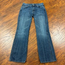 7 For All Mankind Jeans Womens 31 Boot Cut Low Rise Denim Stretch A Pocket 30x32