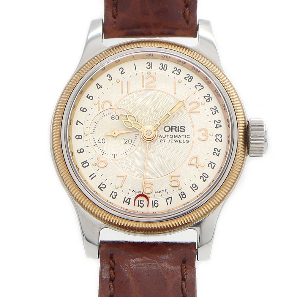 Oris Pointer Date 7462 Men's Watch 7492 SS Silver… - image 1