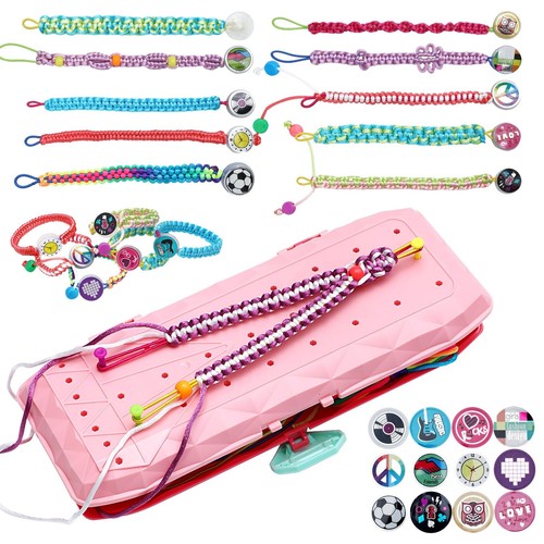 Friendship Bracelet Making Kit for Girls, String Bracelets Maker Arts and Cra...