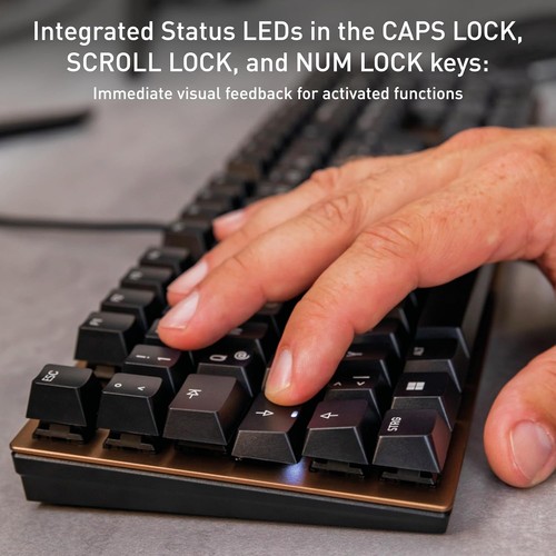 CHERRY KC 200 MX, mechanical office keyboard, German layout (QWERTZ), elegant de - 第 2/6 張圖片