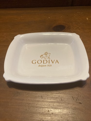 Piatto vassoio bianco Godiva Belgio 1926 cibo gourmet moderno - Foto 1 di 5