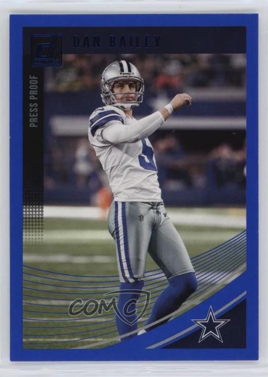 2018 Panini Donruss Press Proof Blue Dan Bailey #81 05v0