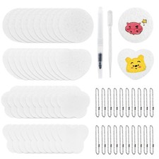 62 Pcs Magic 3D Foam Texture Painting Kit, Puffy Paint Kit DIY Art White 
