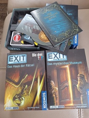3er Set Spiele EXIT NEU