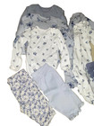 JC !WOW! Newborn Carter's 9 piece Blue Floral Sleepers Bodysuits Pants Set — photo 2