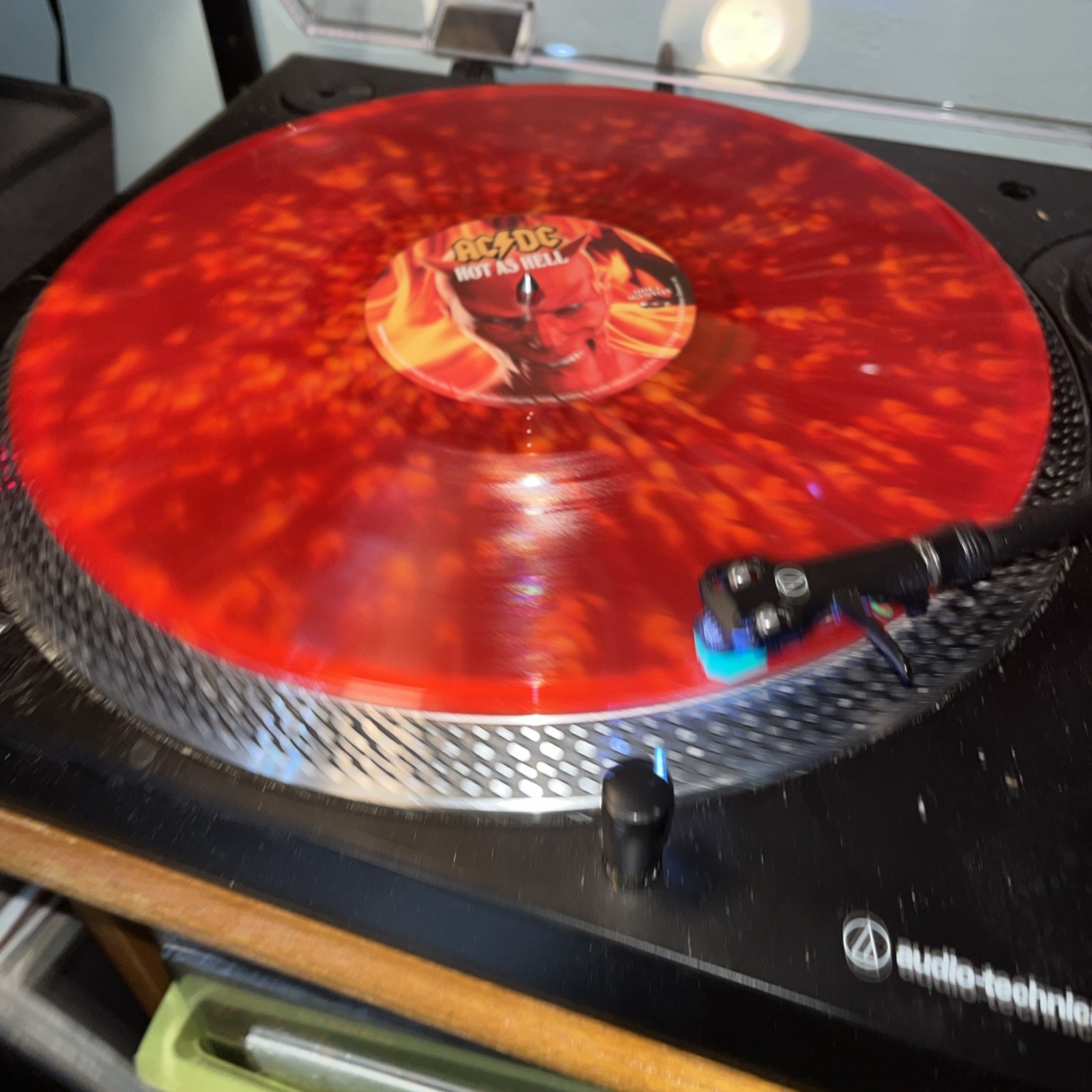 AC/DC hot as hell splatter vinyl