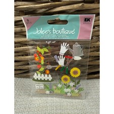 RARE Jolees Gardening Welcome To My Garden Sign Tools Tomatoes Sun-Flowers Fence