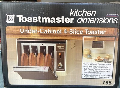 Vintage Toastmaster Under Cabinet 4 Slice Toaster 785 Spacemaker New NIB Rare