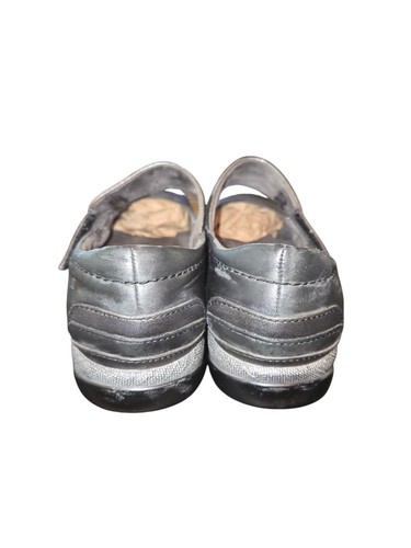 Romika grau & silber Leder Klettverschluss Mary Jane Komfort Schuhe Gr. EU40/US9-9,5 - Bild 4 von 11