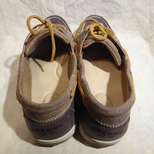 🥿 Sperry Top-Sider Boat Shoes sz 9 M Rich Brown Leather; Leather Lacing - Picture 13 of 15