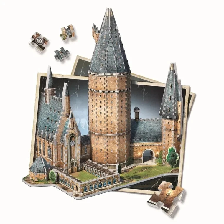 Wrebbit, HARRY POTTER - HOGWARTS GREAT HALL, 3D Puzzle, 850 Pieces - Image 2 of 3
